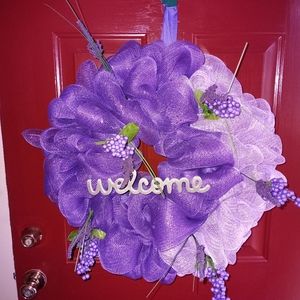 Mesh Wreath Welcome
